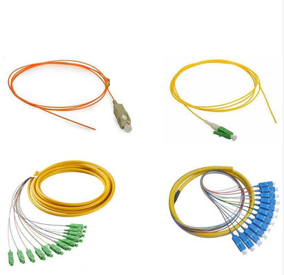Jakość  FTTH OEM 62 5 125um Fiber Optic Pigtail SC APC Connector for Telecom Networks fabryka