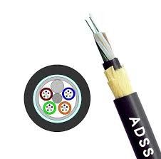 Jakość  ADSS Fiber Optic Cable Single Mode G652D Double Jacket Outdoor Aerial Self Supporting fabryka