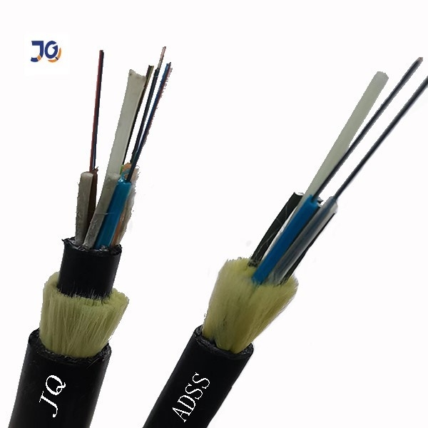 HDPE 12/24/48/96 Core ADSS Fiber Optic Cable With Aramid Yarn