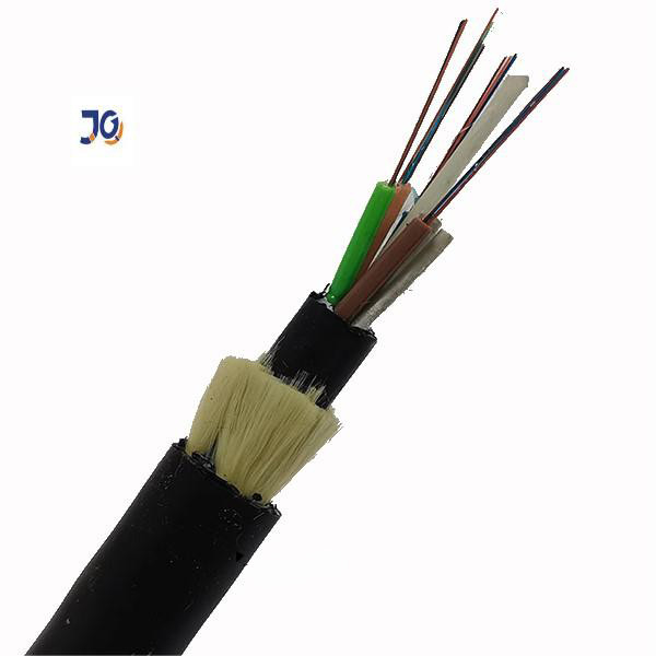 Mini Span 100m ADSS Single Jacket Armoring 24 48 72 Core Fiber Optical Cable For Aerial