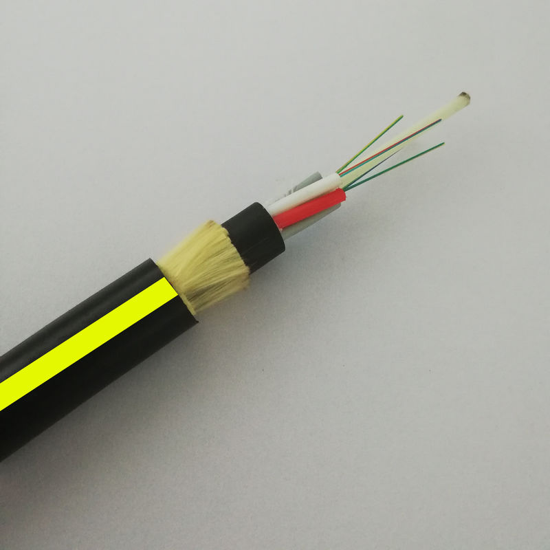 Outdoor Adss Fiber Optic Cable 2km  Single Mode 12 24 48 144 Cores