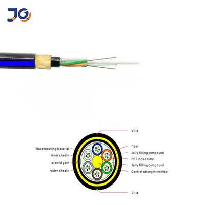 Wszystkie dielektryczne anteny ADSS Kabel światłowodowy 24 48 72 96 144 rdzenie Fibre Adss