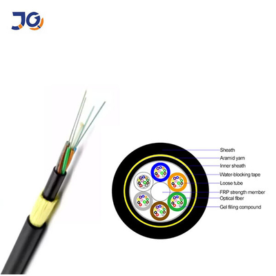 12 rdzeni zewnętrzny kabel światłowodowy spleciony z luźną rurką do napowietrznych