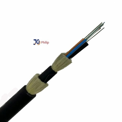 Bez metalowej pojedynczej kurtki Podwójna kurtka Multi Cores Kabel światłowodowy ADSS z HDPE