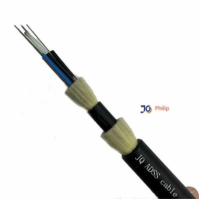 Jednomodowy kabel światłowodowy ADSS bez metalowych rdzeni wielożyłowych z przędzą aramidową