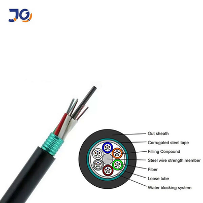 Zewnętrzny opancerzony kabel światłowodowy OS2 jednomodowy 8 12 24 48 96 rdzeni