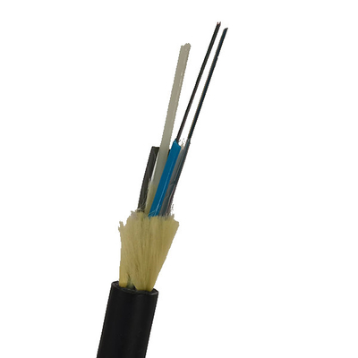 Wytrzymałość przędzy aramidowej Rozpiętość pojedynczego trybu 100 m 12/24 rdzeni Kabel światłowodowy ADSS