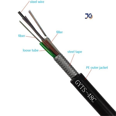 Zewnętrzny światłowodowy kabel światłowodowy OFC GYTS / GYTA G.652.D