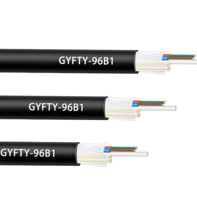 Kabel światłowodowy napowietrzny OEM GYFTY G652D 12 48 rdzeniowy z elementem wzmacniającym FRP