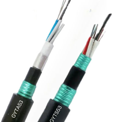 12 24 48 96 Rdzeń jednowarunkowy G652d Kabel optyczny zewnętrzny z przewodem powietrznym GYTA53 GYTS53