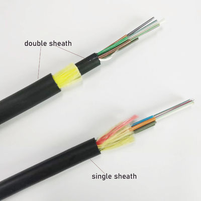 ADSS Kabel włóknowo-optyczny powietrzny Kabel 24 48 rdzenia Kabel światłowodowy zewnętrzny