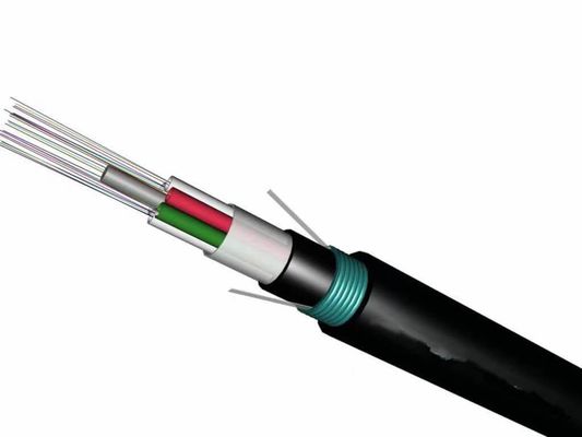 Podwójny osłony pancerny pod ziemią G652D 12 24 36 48 72 96 144 288 Rdzeń bezpośrednio zakopany GYTY53 Kabel światłowodowy