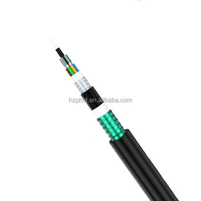 Pod ziemią bezpośrednio zakopane FRP Strength Member Double Armored Fiber Optic Cable GYFTA53