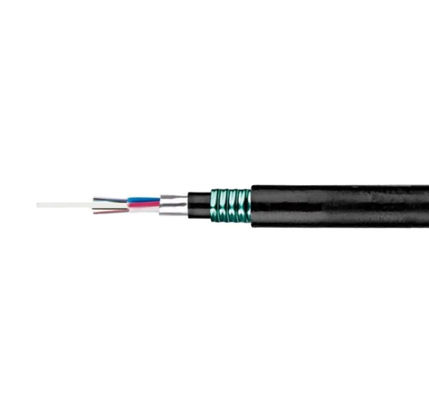 Pod ziemią bezpośrednio zakopane FRP Strength Member Double Armored Fiber Optic Cable GYFTA53