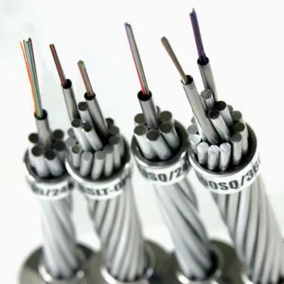 24 36 48 72 Rdzeń OPGW Kabel drutu optycznego do uziemienia Kabel złożony z włókna optycznego