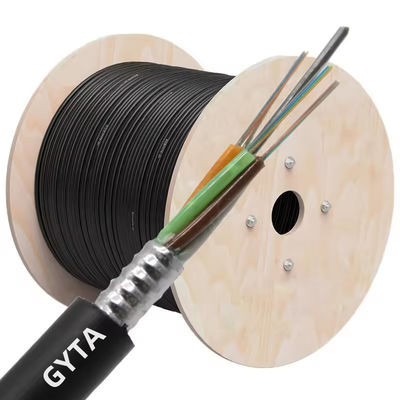 Gorąca sprzedaż 12 rdzenia GYTA GYTS Stranded Loose Tube Armored SingleMode MultiMode Outdoor Fiber Optical Cable