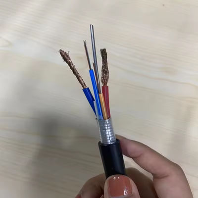 48 rdzenia Kabel optyczny z włóknem optycznym GDTA GDTS Kabel fotoelektryczny hybrydowy z włóknem optycznym z przewodem zasilania 2 * 2 mm