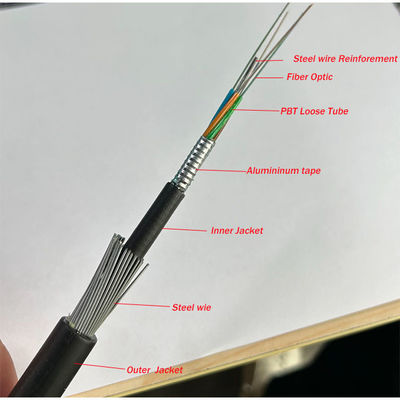 Kabel podwodny 24 32 36 48 72 96 144 Rdzeń G652D SM Podwodny kabel optyczny GYTA33