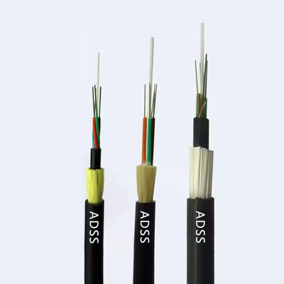 OEM Aerial ADSS Single Jacket 96 Core Single Mode Fiber Optic Cable 1km Cena dla różnych linii napędowych