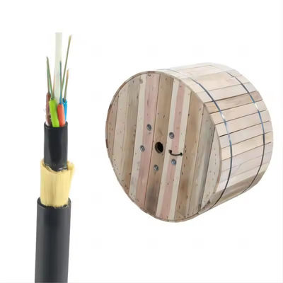 Kabel ADSS ze włókna włóknistego 24 rdzenia 48 rdzenia OHDPE Jacket 100-200m Span SM MM Kabel optyczny