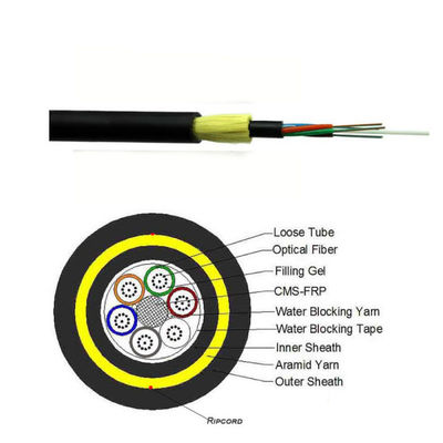 Premium ADSS Dwukrotna obudowa Kabel światłowodowy 400m 24 48 72 96 144 288 Rdzeń