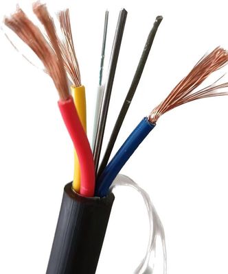 12 rdzenia OPLC Kabel hybrydowy światłowodowy Kabel złożony z włókna miedzianego