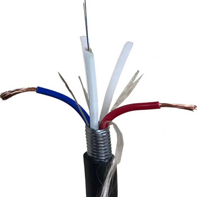 4 rdzenie OPLC kablów optycznych hybrydowych z przewodnikiem miedzianym