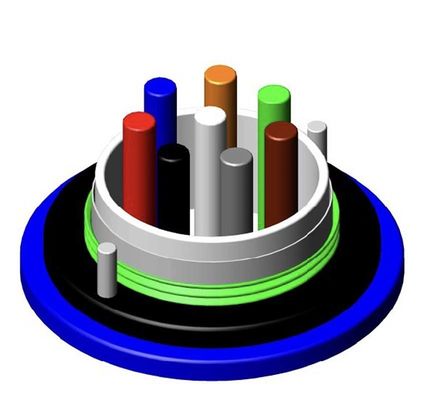 MGXTSV Kabel optyczny z włókna włóknistego, opóźniający płomień, bezpieczny pod ziemią