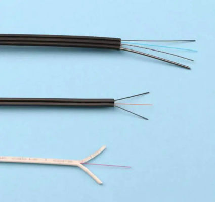 Kabel światłowodowy 1 2 4 Rdzeń GJYXCH/GJYXFCH Drut stalowy FTTH Drop Cable G657A Do użytku na zewnątrz