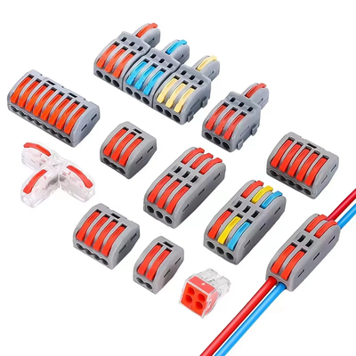 Szybkozłączka do oświetlenia LED 1-w-2-wyjścia, blok zaciskowy 2-w-4-wyjścia, rozdzielacz przewodów 3-w-6-wyjść, skrzynka zaciskowa do użytku zewnętrznego