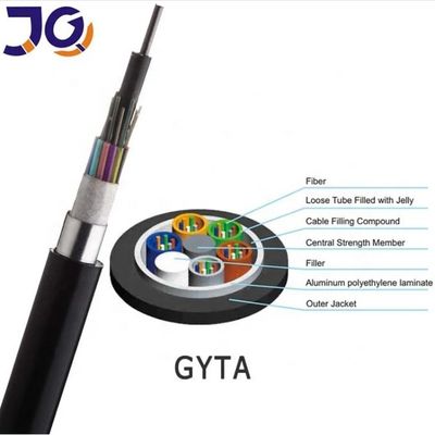 GYTA Armored Fiber Optic Cable 2-144 Core Outdoor Loose Tube for Aerial & Duct