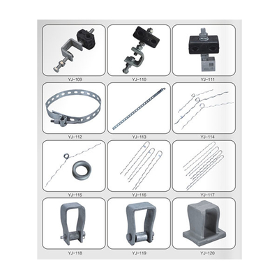 Przedformowany uchwyt odciągowy ze stopu aluminium i stali 70KN do kabli 6-15mm