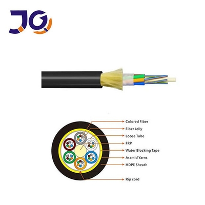 ADSS Kabel światłowodowy 12-144 Rdzeń powietrzny Czarna obudowa PE