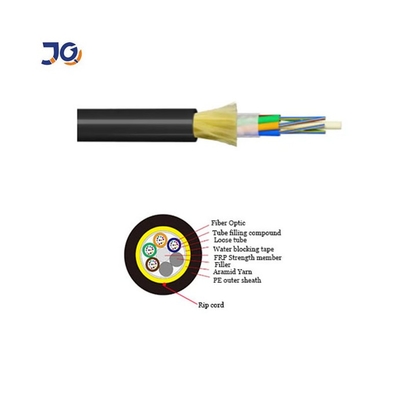 Jednopłaszczowy kabel światłowodowy ADSS napowietrzny, jednomodowy, z przędzą aramidową