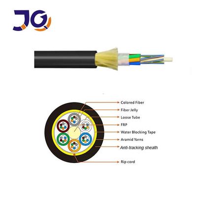 Kabel światłowodowy napowietrzny ADSS z pojedynczą powłoką, jednomodowy, z przędzą aramidową, do instalacji zewnętrznych, napowietrznych, FTTx, telekomunikacja