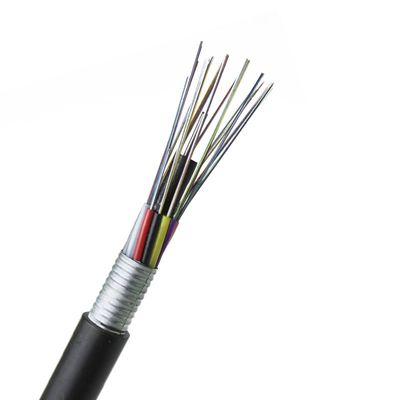 GYTA Aluminium Armored Fiber Optic Cable 2 do 144 Core Loose Tube Outdoor Duct Direct Burial Installation