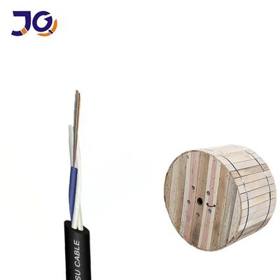 Dwa FRP Aerial 12 Core ASU 80 Drop Fiber Optic Cable GYFFY Outdoor FTTH Cable Cena fabryczna