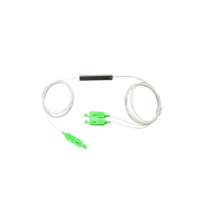 Akcesoria światłowodowe ISO9001 Rozdzielacz jednomodowy SC / UPC SC / APC 1x2 Plc