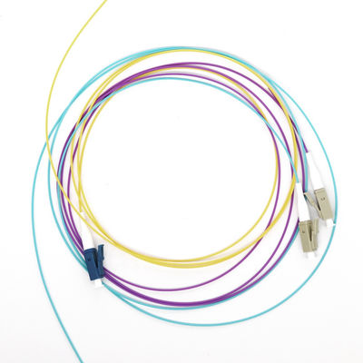 12 rdzenia FTTH Fiber Optic Pigtails SC/LC/ST-UPC/APC Single Mode Kolorowy dla centrów danych