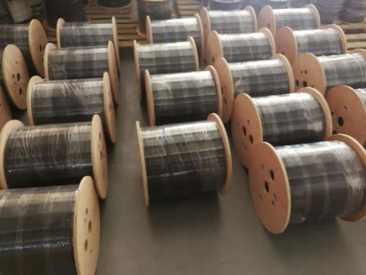 G657A1 Ftth Drop Cable z samonośnym drutem stalowym 1,0 mm 2 Fibre