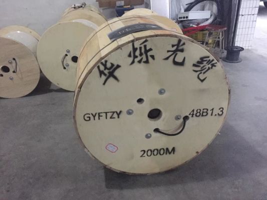 Napowietrzny samonośny 48-żyłowy zewnętrzny kabel światłowodowy GYTC8S