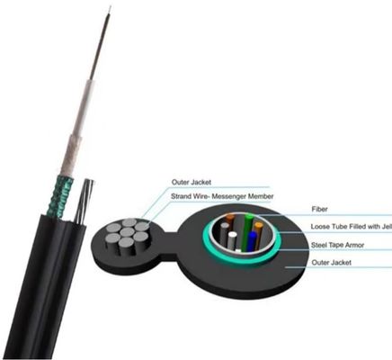Płaszcz HDPE 4-żyłowy antenowy kabel światłowodowy Rys. 8 GYXTC8S
