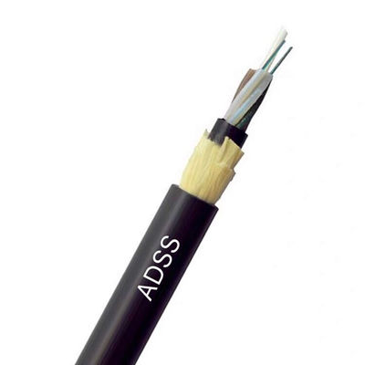 Samonośny antenowy kabel światłowodowy ADSS 12 rdzeni 24 rdzeń o rozpiętości 100 m
