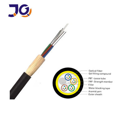 Wodoodporny kabel światłowodowy ADSS z luźną rurką 96 144 rdzeń