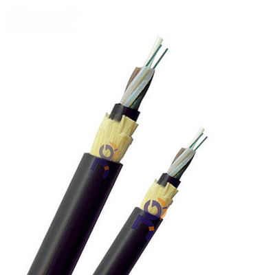 Dostosowany czarny kabel światłowodowy G652D FRP ADSS
