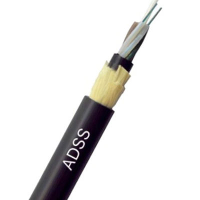 Antena ADSS 24 Włókna światłowodowe o rozpiętości 100 m Jednomodowy kabel światłowodowy na zewnątrz