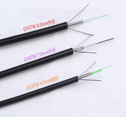 GYXTW G652D Opancerzona pojedyncza kurtka 12-żyłowy kabel światłowodowy na zewnątrz