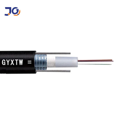 zewnętrzny jednomodowy G652D 4 6 8 12 16 24-rdzeniowy zbrojony kabel światłowodowy z drutem stalowym fibra gyxtw